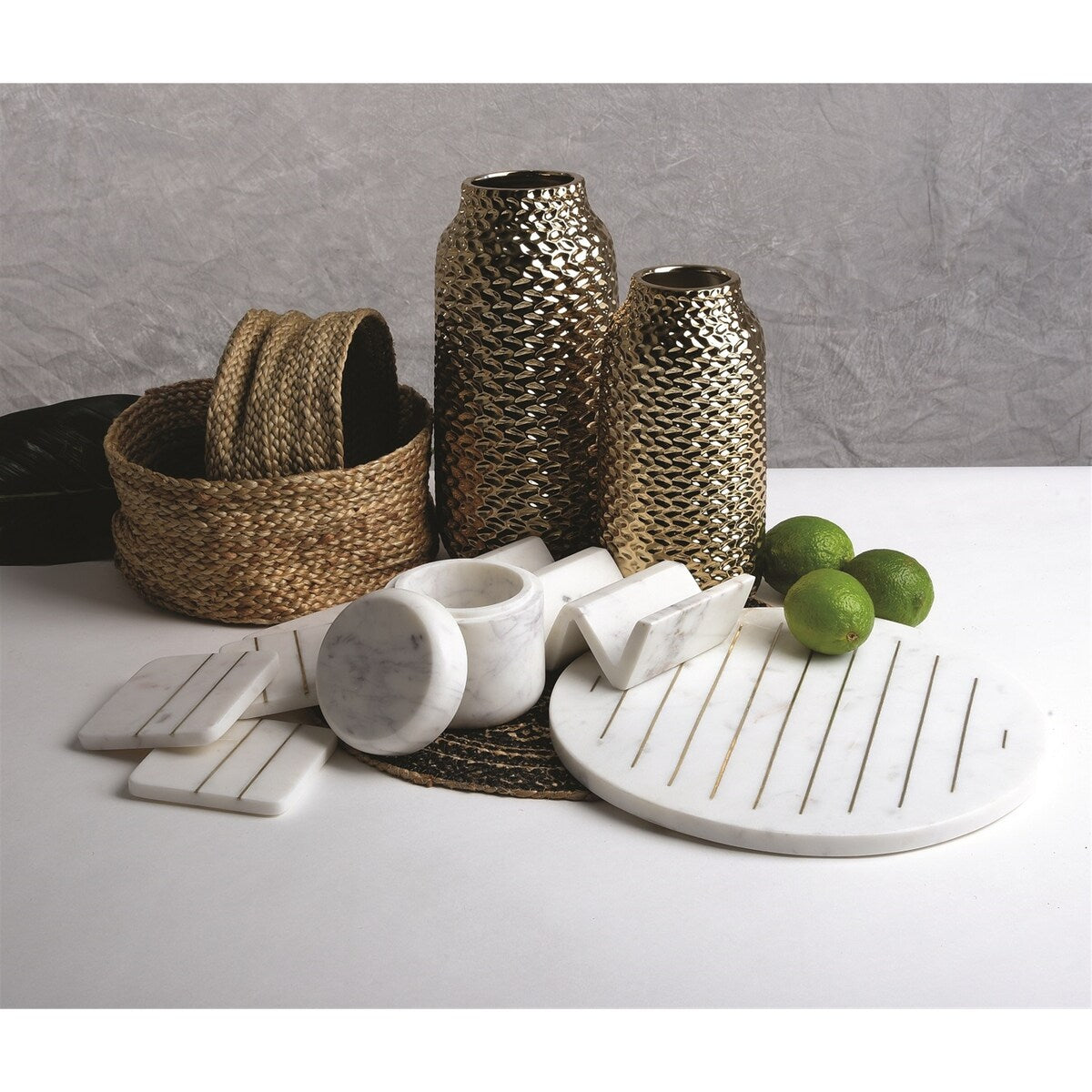 Marble Taco Stand Opal White -ST