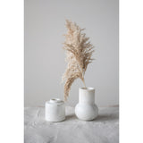 Marble Vase with Carved Pattern