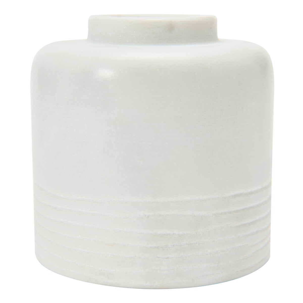 Marble Vase with Carved Pattern