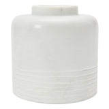Marble Vase with Carved Pattern