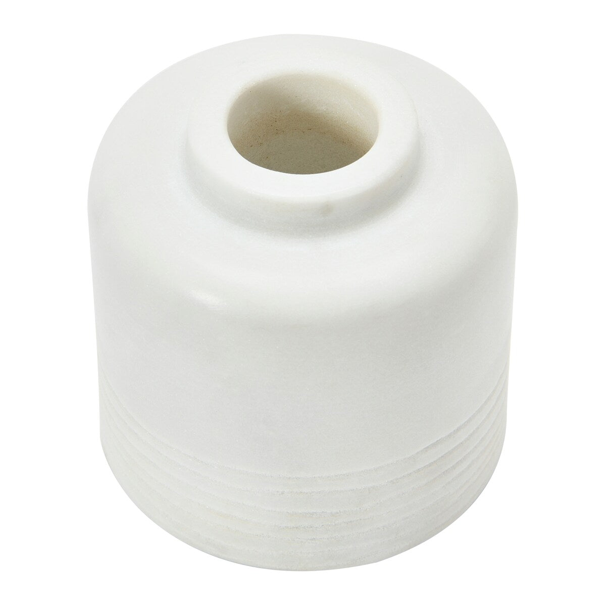 Marble Vase with Carved Pattern