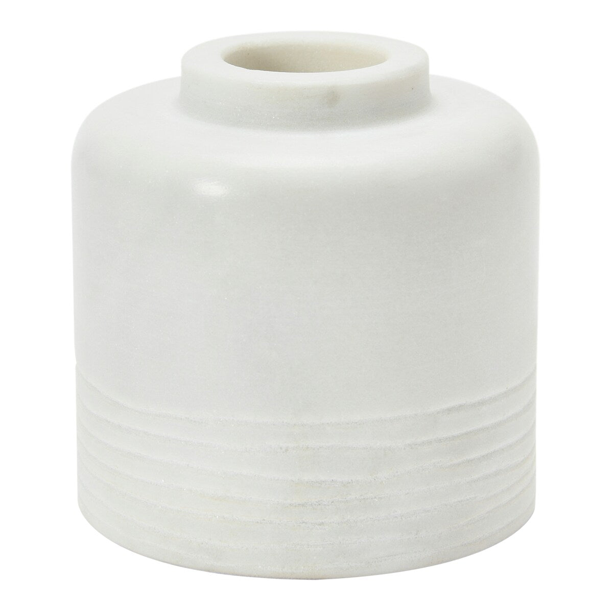 Marble Vase with Carved Pattern