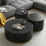 Marble Williamspace Fully Assembled Round Side Coffee Table For Living Room