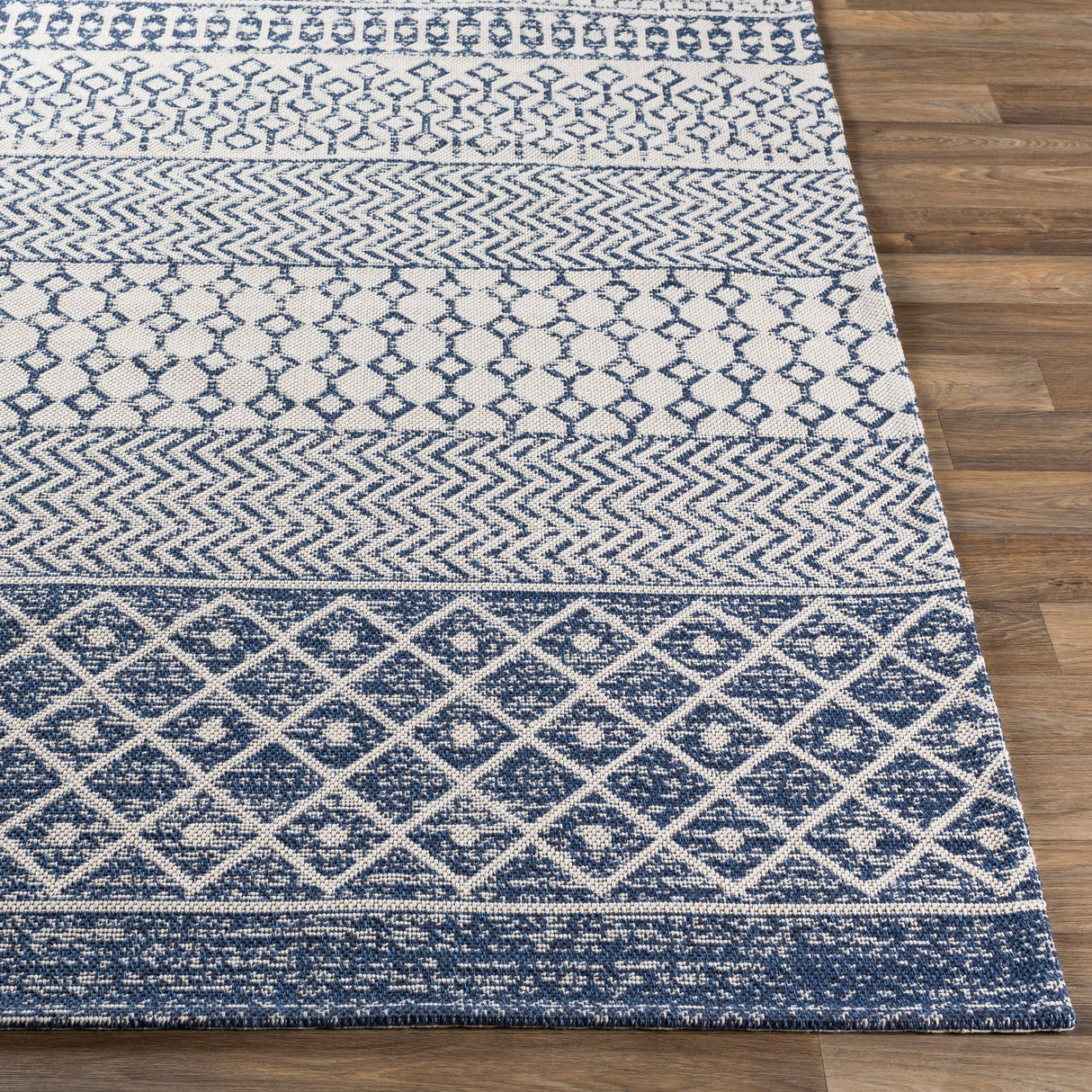 Livabliss Marbrey Moroccan Stripe Cotton Area Rug