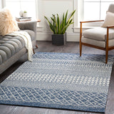 Livabliss Marbrey Moroccan Stripe Cotton Area Rug