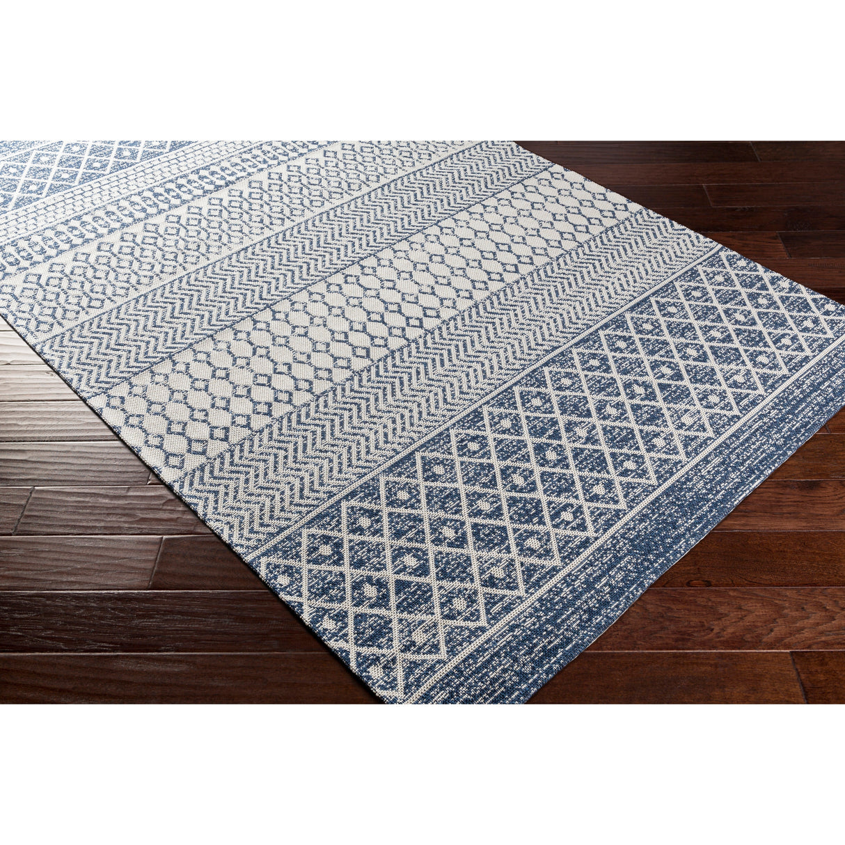 Livabliss Marbrey Moroccan Stripe Cotton Area Rug