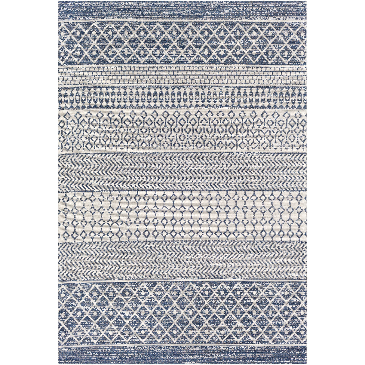 Livabliss Marbrey Moroccan Stripe Cotton Area Rug