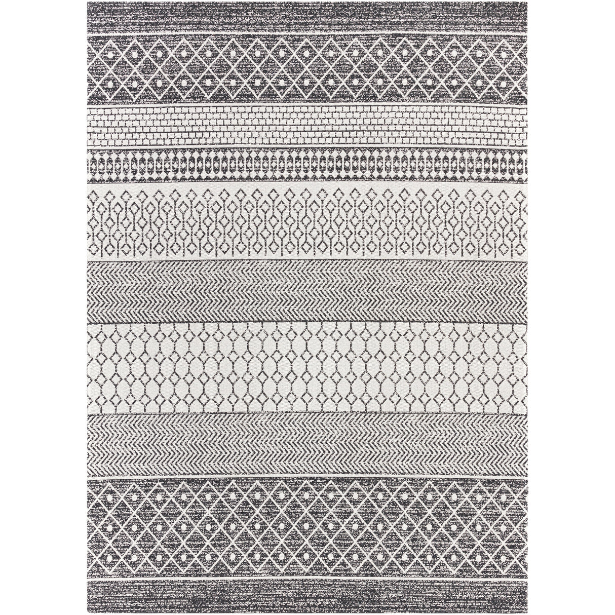 Livabliss Marbrey Moroccan Stripe Cotton Area Rug