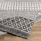 Livabliss Marbrey Moroccan Stripe Cotton Area Rug