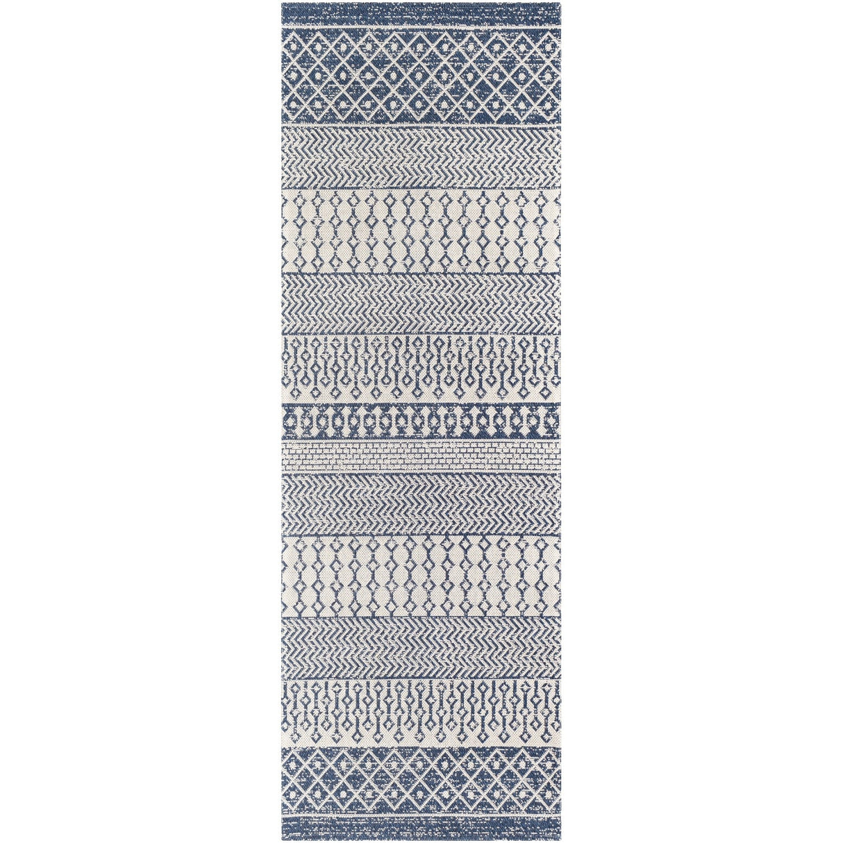 Livabliss Marbrey Moroccan Stripe Cotton Area Rug