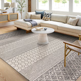 Livabliss Marbrey Moroccan Stripe Cotton Area Rug