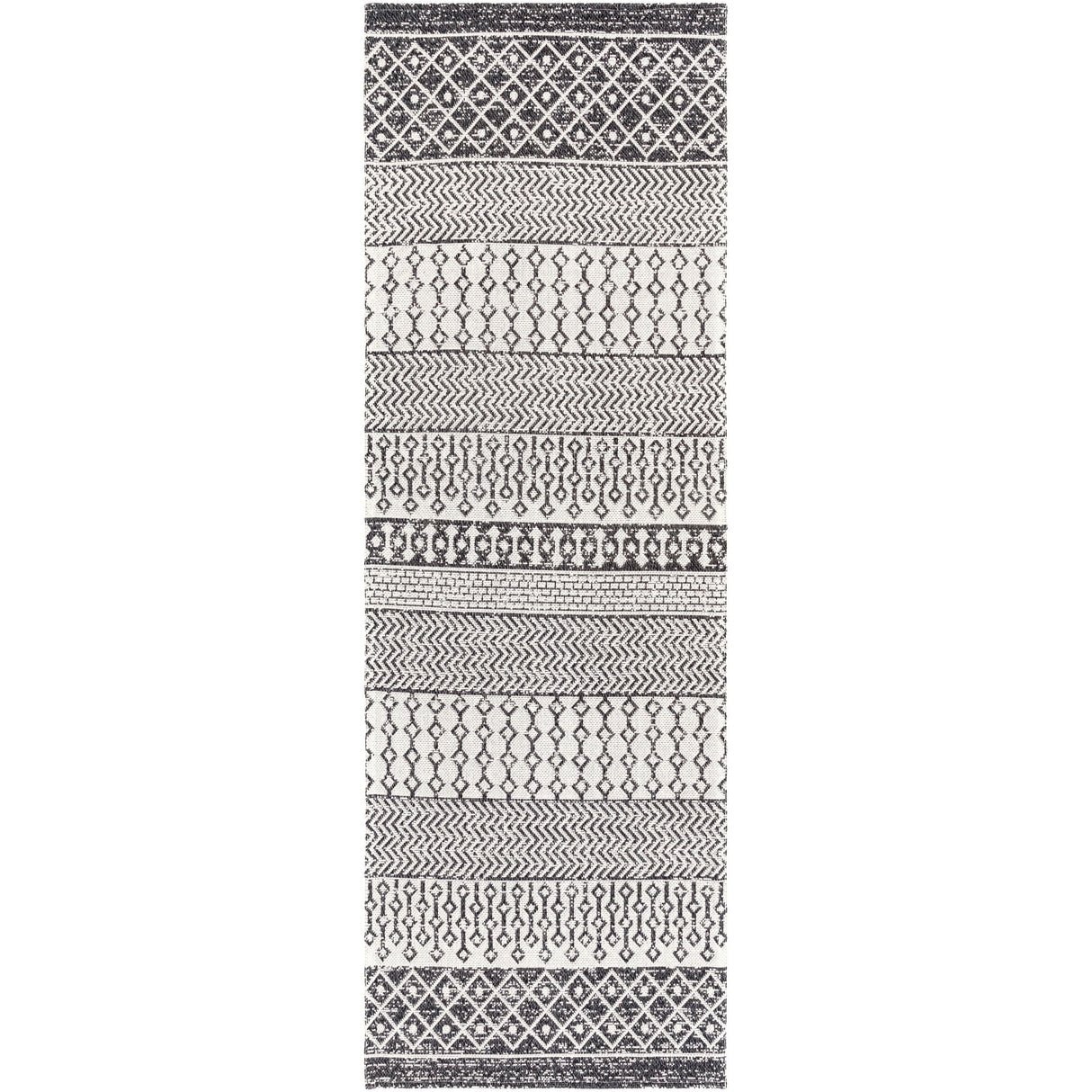 Livabliss Marbrey Moroccan Stripe Cotton Area Rug