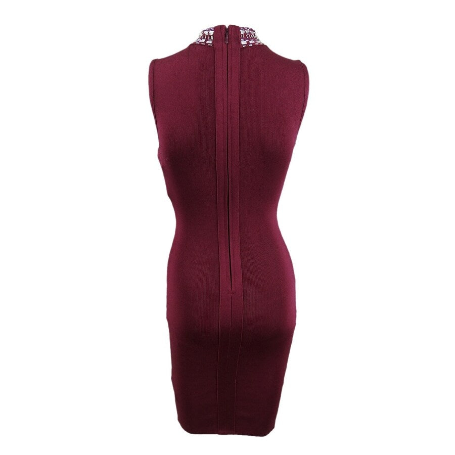 Marciano Women's Sleeveless Embellished Bodycon Dress