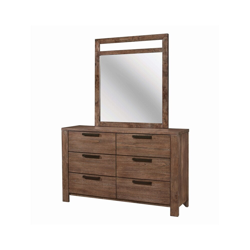 Marcus Rustic Ale 4-piece Panel Bedroom Set with 2 Nightstands