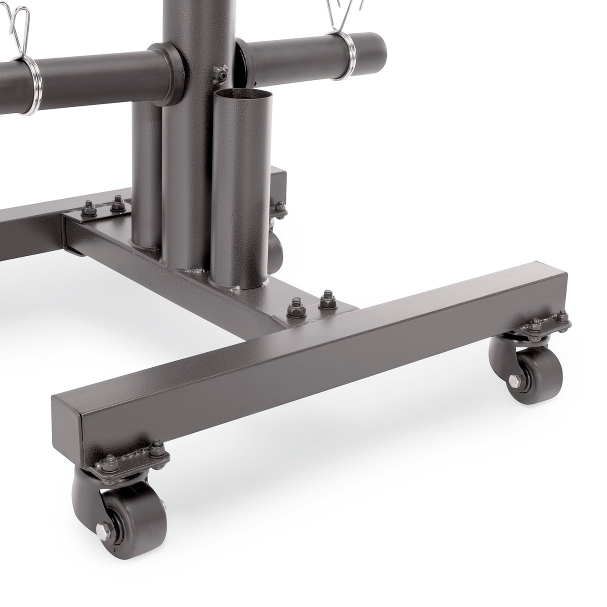 Marcy 6-Peg Olympic Weight Plate Tree and Vertical Bar Holder PT-5856 - N/A