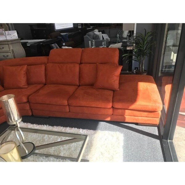 Mardini Italian Design Orange Sectional Sofa