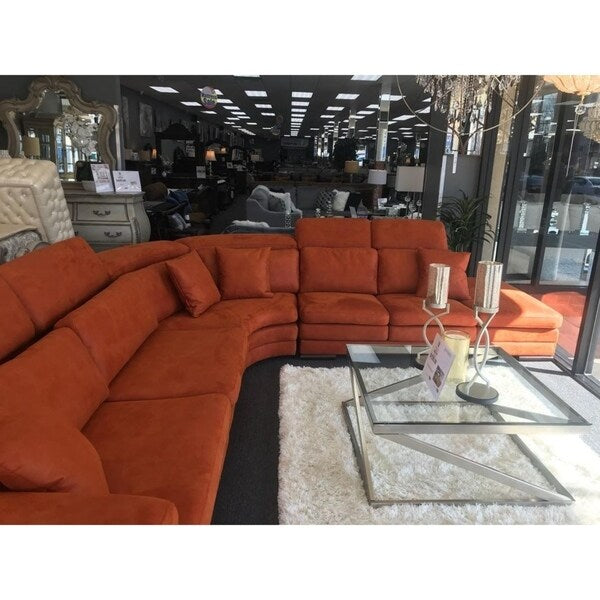Mardini Italian Design Orange Sectional Sofa