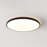 Marelle 21.25" 1-Light Modern Minimalist Iron Circle Integrated LED Flush Mount by JONATHAN Y
