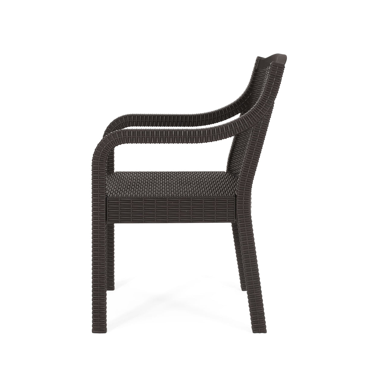 Marengo Outdoor Faux Wicker Outdoor Dining Chairs by Christopher Knight Home