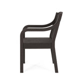 Marengo Outdoor Faux Wicker Outdoor Dining Chairs by Christopher Knight Home