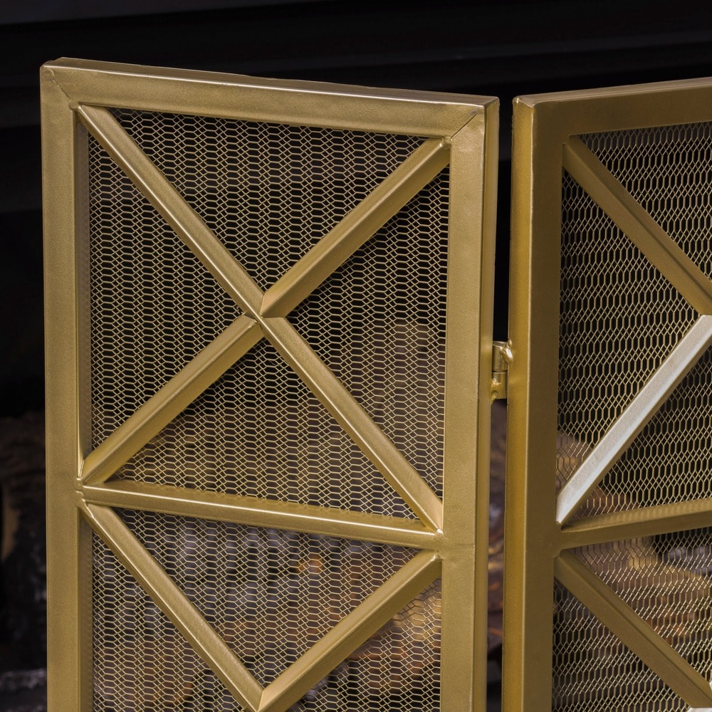 Margaret 3-Panel Fireplace Screen by Christopher Knight Home