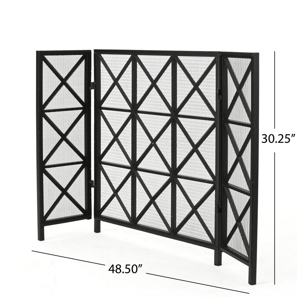 Margaret 3-Panel Fireplace Screen by Christopher Knight Home