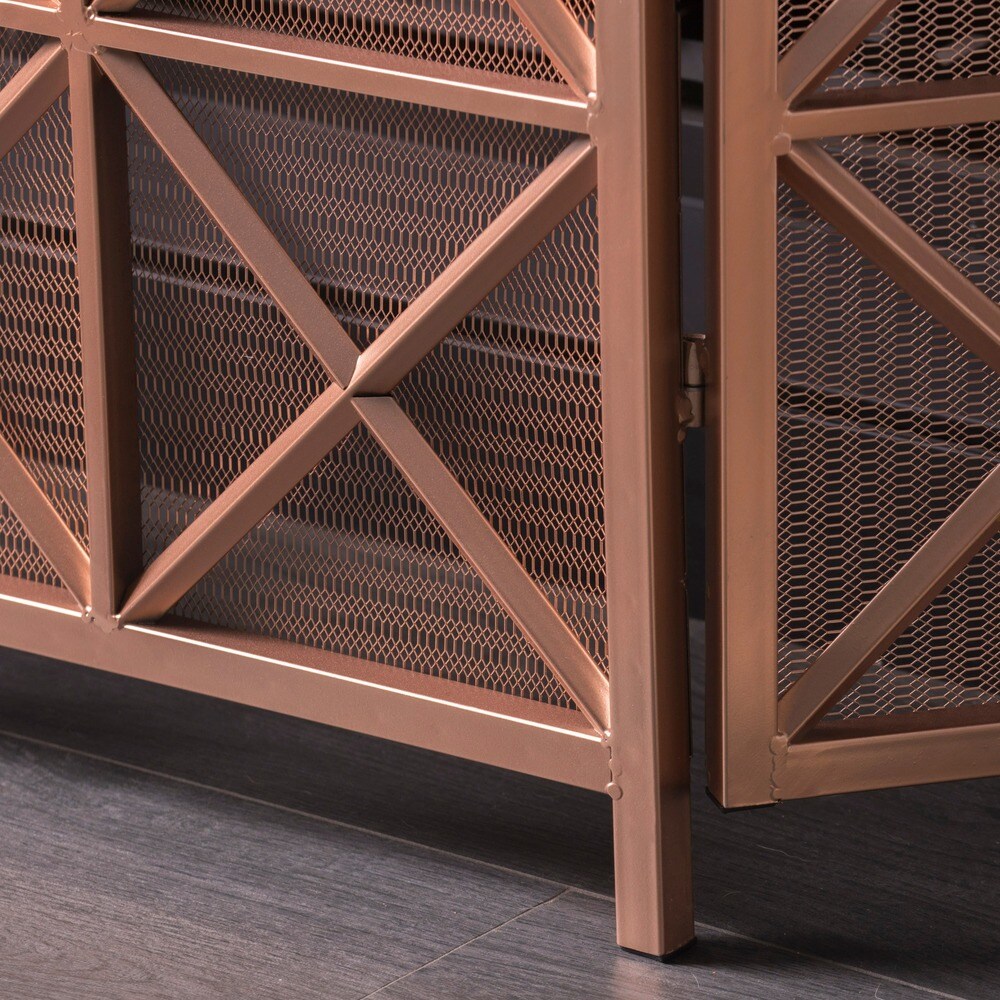 Margaret 3-Panel Fireplace Screen by Christopher Knight Home