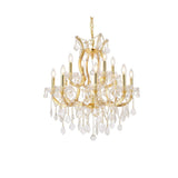Maria Theresa 13 light Gold Chandelier Clear Royal Cut Crystal - Exact Size