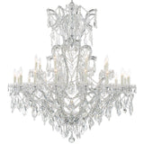 Maria Theresa 25 Light Spectra Crystal Chrome Chandelier - 46'' W x 48'' H