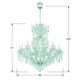 Maria Theresa 25 Light Spectra Crystal Chrome Chandelier - 46'' W x 48'' H