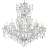 Maria Theresa 25 Light Spectra Crystal Chrome Chandelier - 46'' W x 48'' H