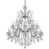 Maria Theresa 26 Light Swarovski Strass Crystal Chrome Chandelier - 38'' W x 44'' H