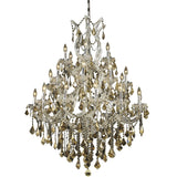 Maria Theresa 28 light Chrome Chandelier Golden Teak (Smoky) Swarovsk - One Size