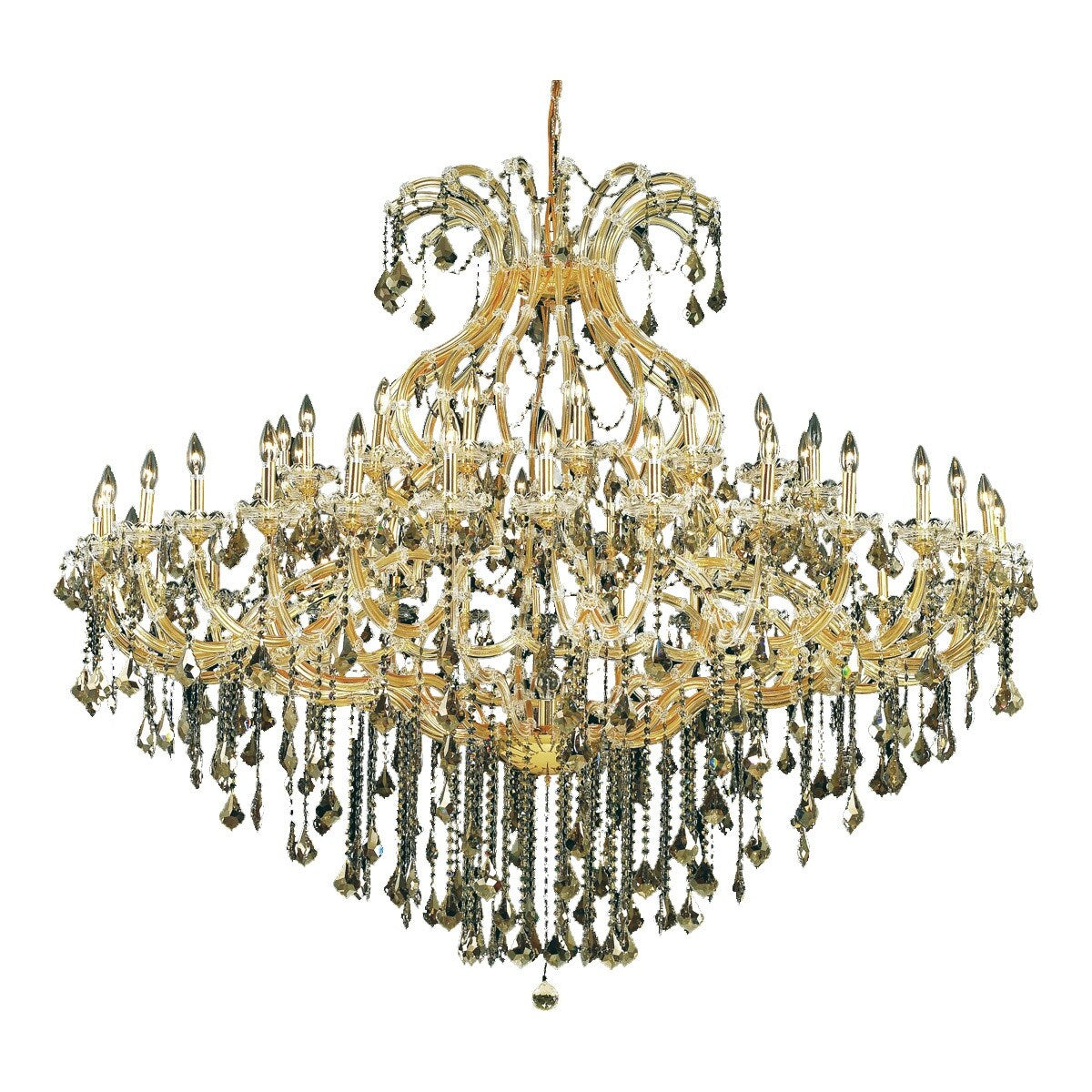 Maria Theresa 49 light Gold Chandelier Clear Swarovski Elements Crys - One Size