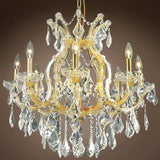 Maria Theresa 9 Light 26" Gold Chandelier With European Crystals - 26.00