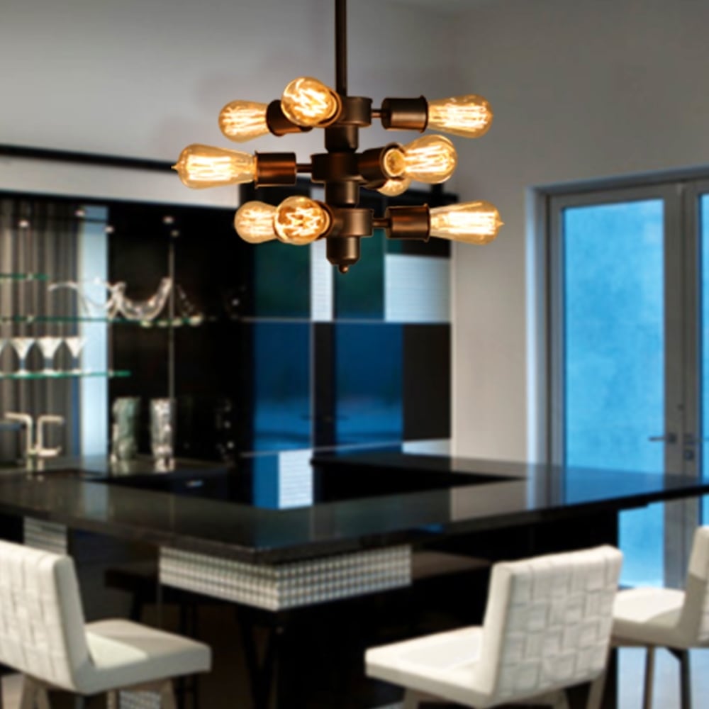 Mariam 9-light Adjustable Bulb Socket Edison Chandelier