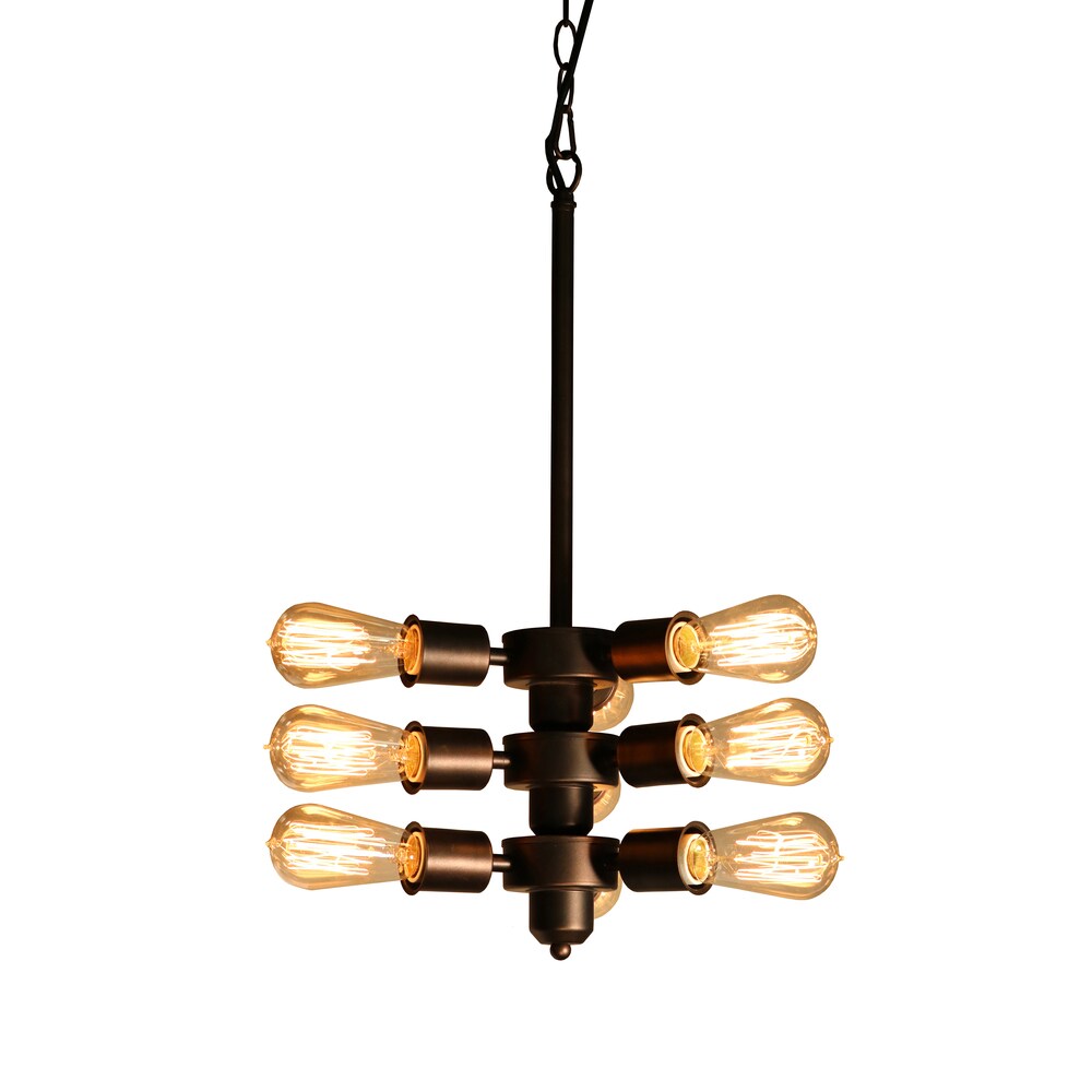 Mariam 9-light Adjustable Bulb Socket Edison Chandelier