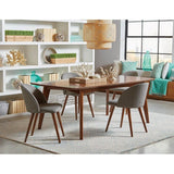 Mariam Mid-century Modern Upholstered Dining Chairs (Set of 2)