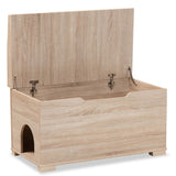 Mariam Modern and Contemporary Wood Cat Litter Box Cover House