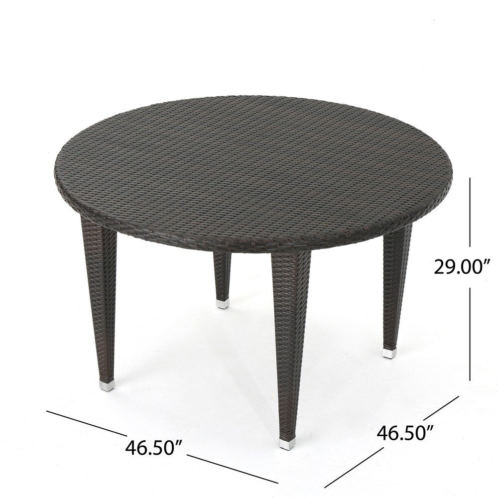 Marin Outdoor 5-piece Round Dining Set with Cushions by Christopher Knight Home