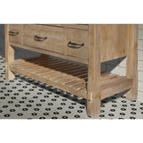 Ari Bath, Marina 48" Bathroom Vanity, Weathered Fir Finish, Farmhouse
