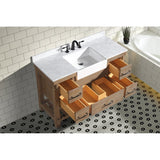 Ari Bath, Marina 48" Bathroom Vanity, Weathered Fir Finish, Farmhouse