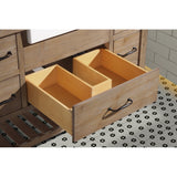 Ari Bath, Marina 48" Bathroom Vanity, Weathered Fir Finish, Farmhouse