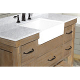 Ari Bath, Marina 48" Bathroom Vanity, Weathered Fir Finish, Farmhouse
