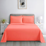 Marina Decoration Ultra Soft Silky Deep Pocket Solid Rayon from Bamboo All Season Bedding Pleated Sheet Set