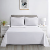 Marina Decoration Ultra Soft Silky Deep Pocket Solid Rayon from Bamboo All Season Bedding Pleated Sheet Set