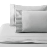 Marina Decoration Ultra Soft Silky Deep Pocket Solid Rayon from Bamboo All Season Bedding Pleated Sheet Set