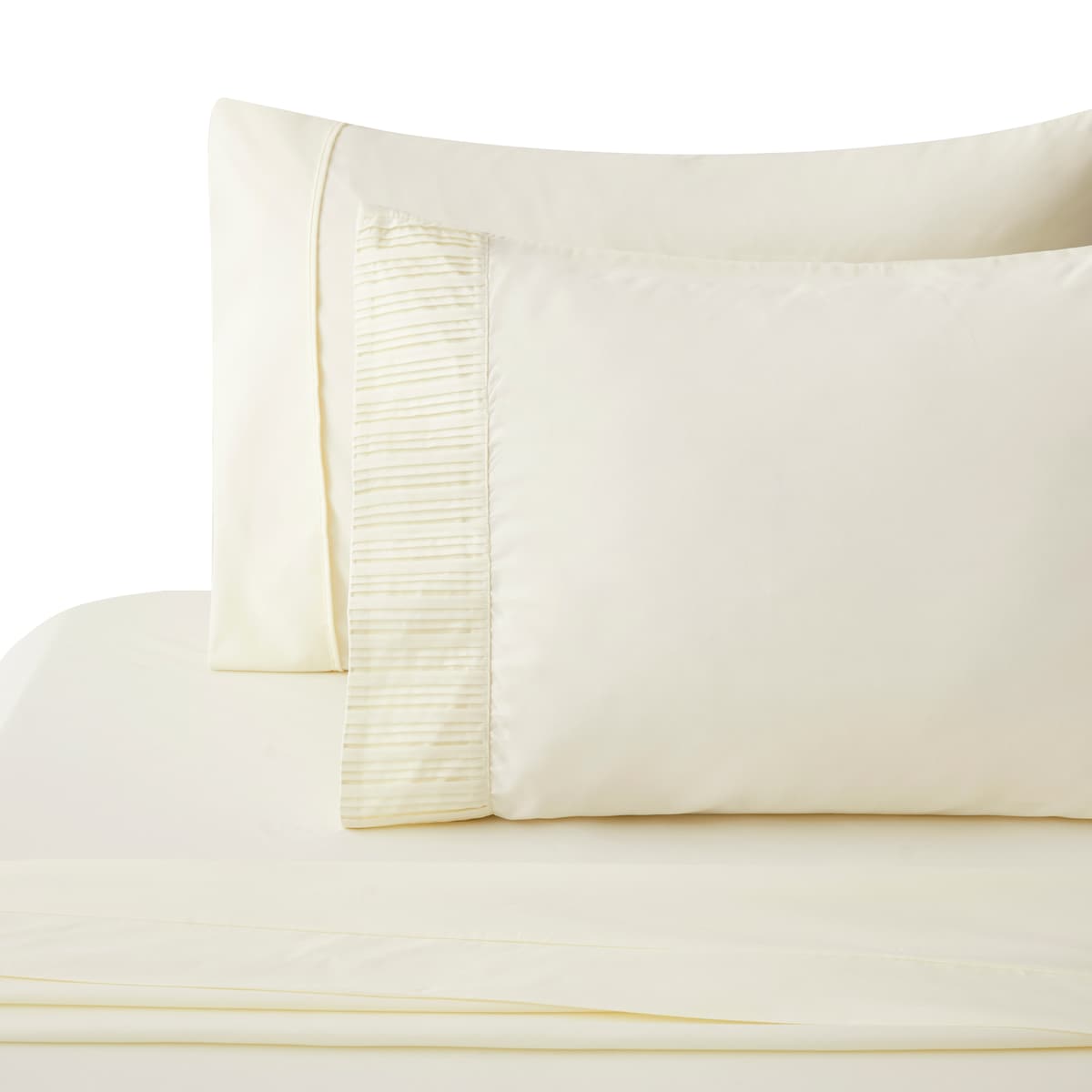 Marina Decoration Ultra Soft Silky Deep Pocket Solid Rayon from Bamboo All Season Bedding Pleated Sheet Set