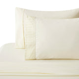 Marina Decoration Ultra Soft Silky Deep Pocket Solid Rayon from Bamboo All Season Bedding Pleated Sheet Set