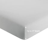 Marina Decoration Ultra Soft Silky Deep Pocket Solid Rayon from Bamboo All Season Bedding Pleated Sheet Set